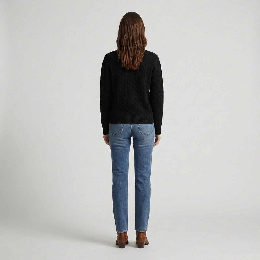 Ember Women’s Cable Knit Sweater | Long