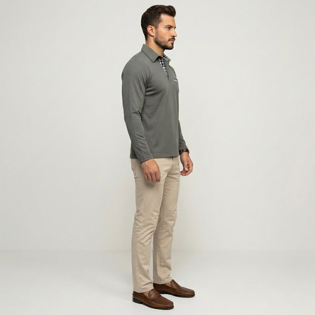 Wolf Men's Summer Polo Shirt | Long