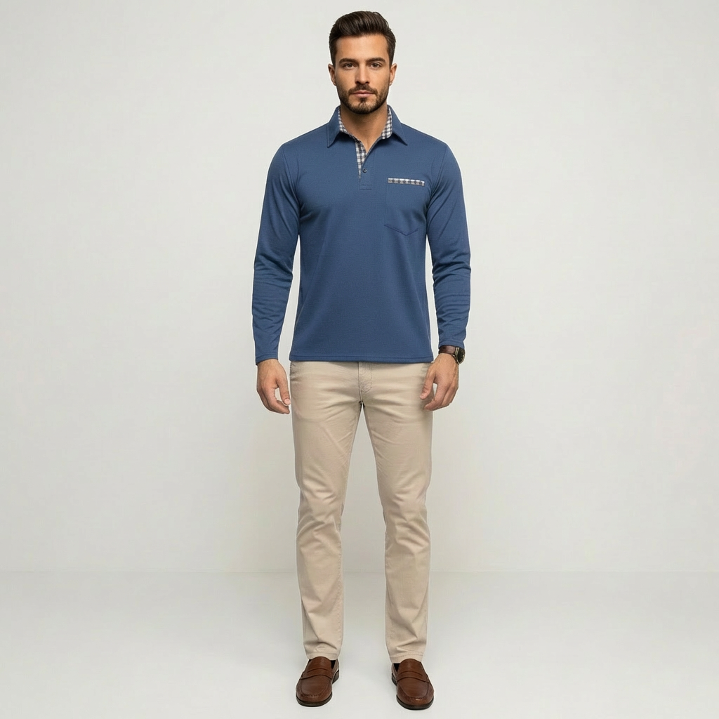 Wolf Men's Summer Polo Shirt | Long