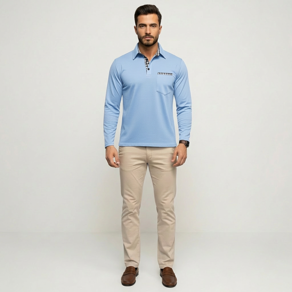 Wolf Men's Summer Polo Shirt | Long